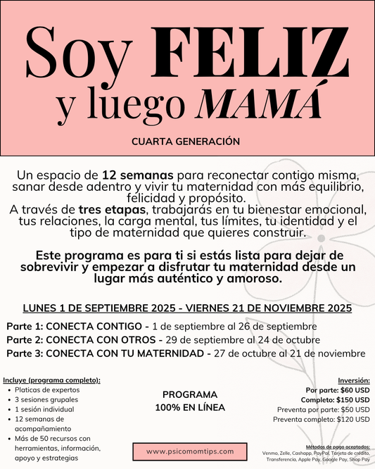 Programa: SOY FELIZ Y LUEGO MAMÁ - 4