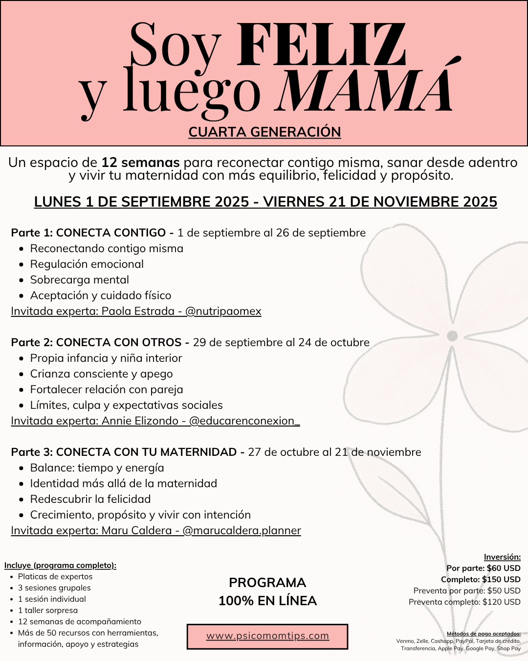 Programa: SOY FELIZ Y LUEGO MAMÁ - 4